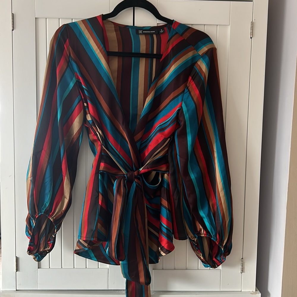 Multicolored striped blouse